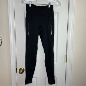 Athleta Ridge Tight PrimaLoft Fleece Lined Legging High Rise Black Size XSmall